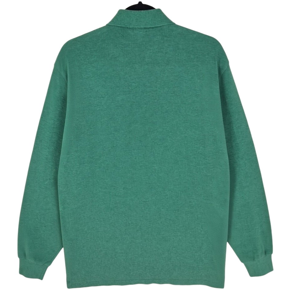 Vintage Polo Ralph Lauren 90's Green Long Sleeve Polo Shirt Size L