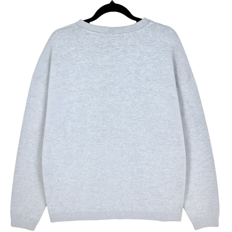 NFL Oakland Raiders Light Grey Crewneck Sweater Size L