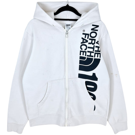The North Face Cream White Zip Hoodie Size M
