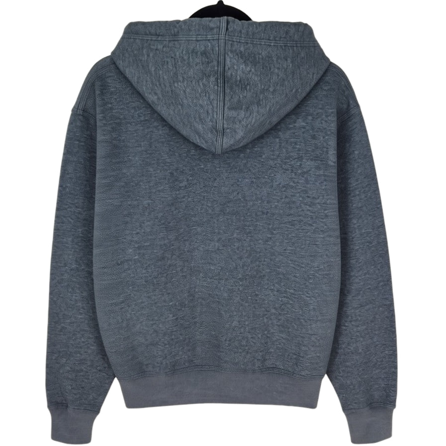 Champion Grey Chest Script Hoodie Size S