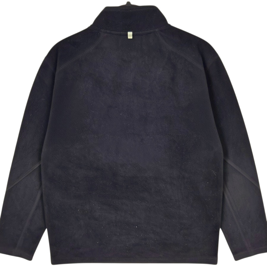 FILA Black Half Zip Fleece Jumper Size S