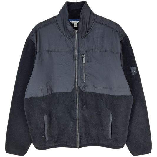 Calvin Klein Black Fleece Zip Jumper Size XL