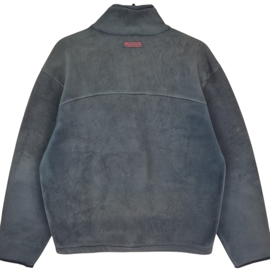 Vintage Polo Ralph Lauren 90's Dark Green Fleece Zip Jumper Size L