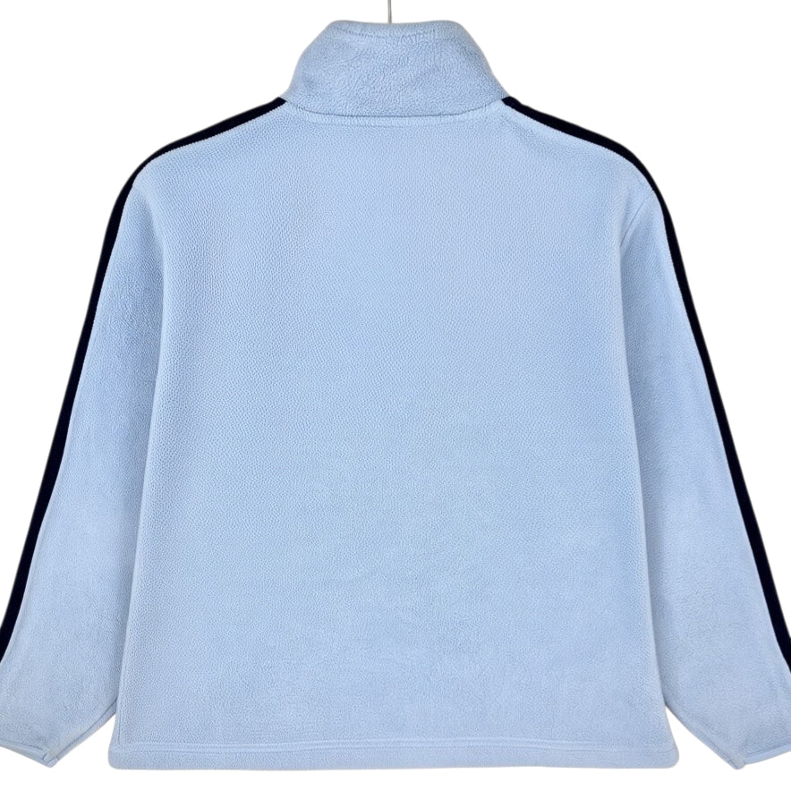 Vintage Champion 90's Womens Light Blue Quarter Zip Fleece Jumper Size S
