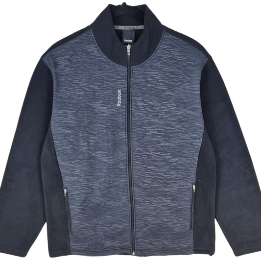 Reebok Black Fleece Zip Jumper Size L