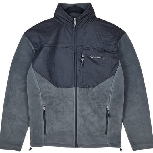Champion Grey Fleece Zip Jumper Size S