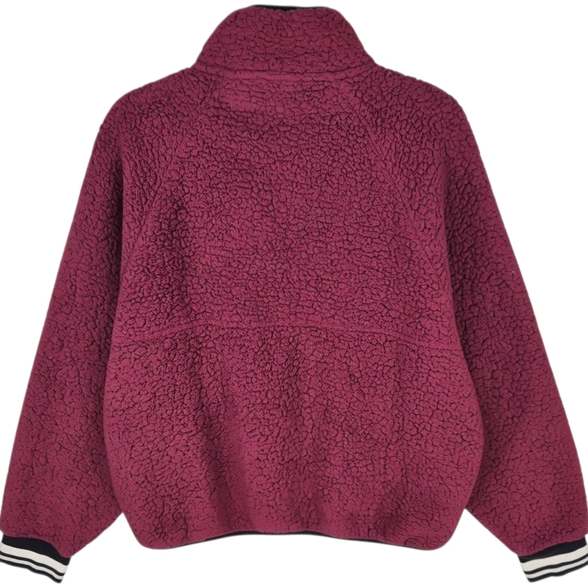 Tommy Hilfiger Sport Womens Burgundy Fleece Jumper Size XL