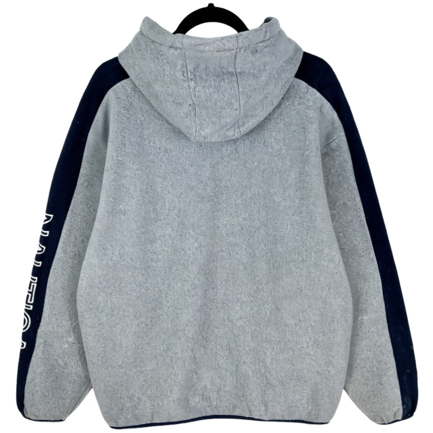 Nautica Grey Embroidered Fleece Zip Hoodie Size L