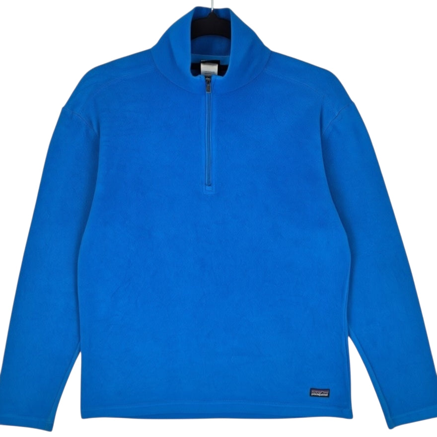 Patagonia Womens Blue Light Quarter Zip Fleece Jumper Size M