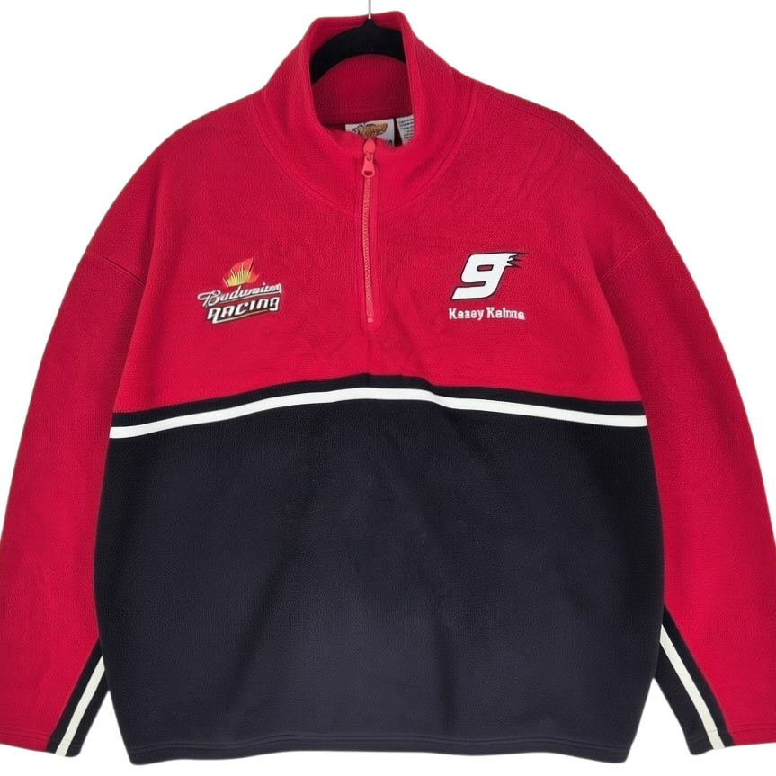 Vintage NASCAR Kasey Kahne Black & Red Fleece Jumper Size XL
