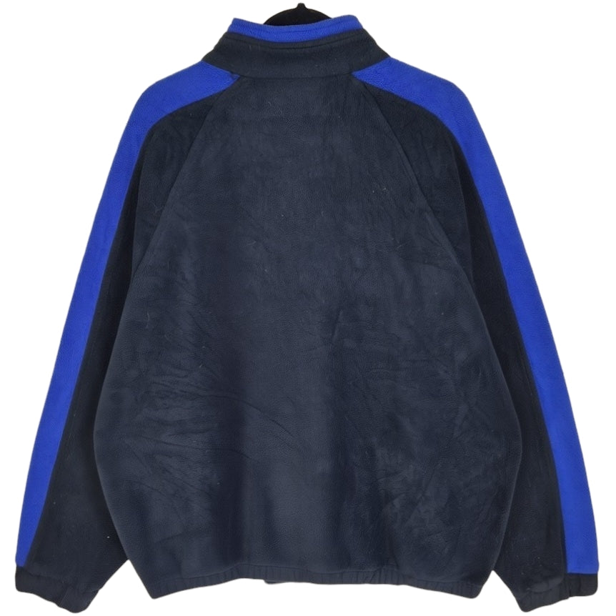 Vintage Reebok 90's Black Fleece Zip Jumper Size XL
