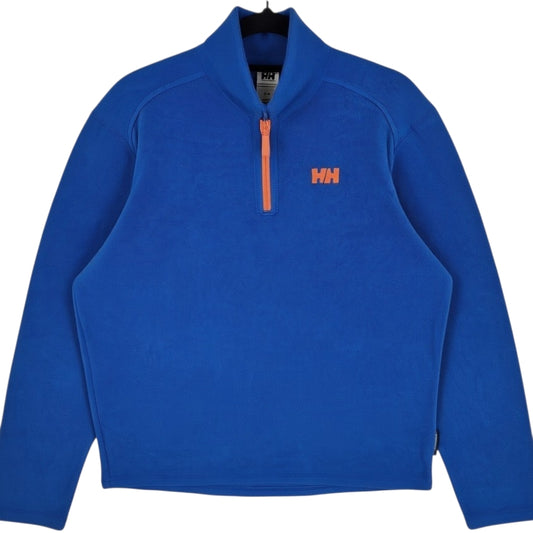 Helly Hansen Blue Quarter Zip Fleece Jumper Size M
