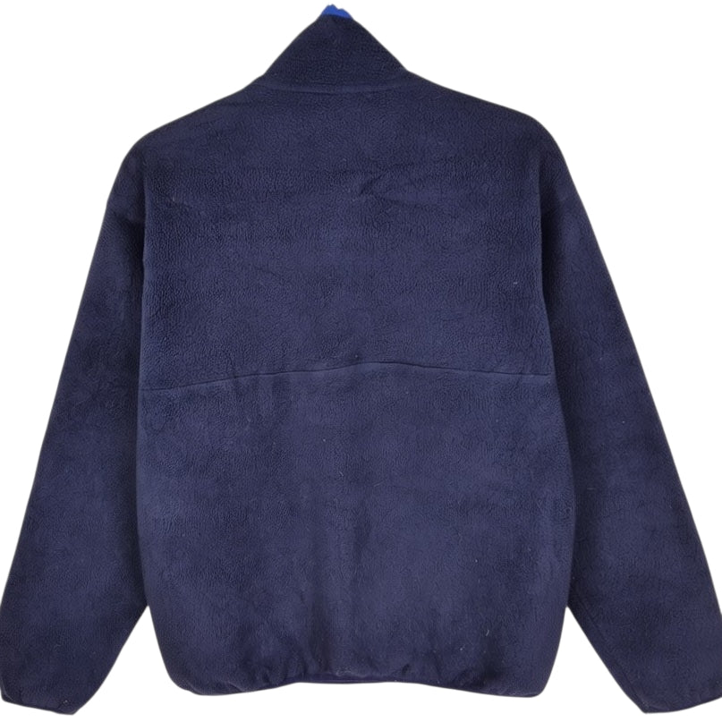 Vintage Patagonia 90's Dark Blue USA Made Fleece Jumper Size M