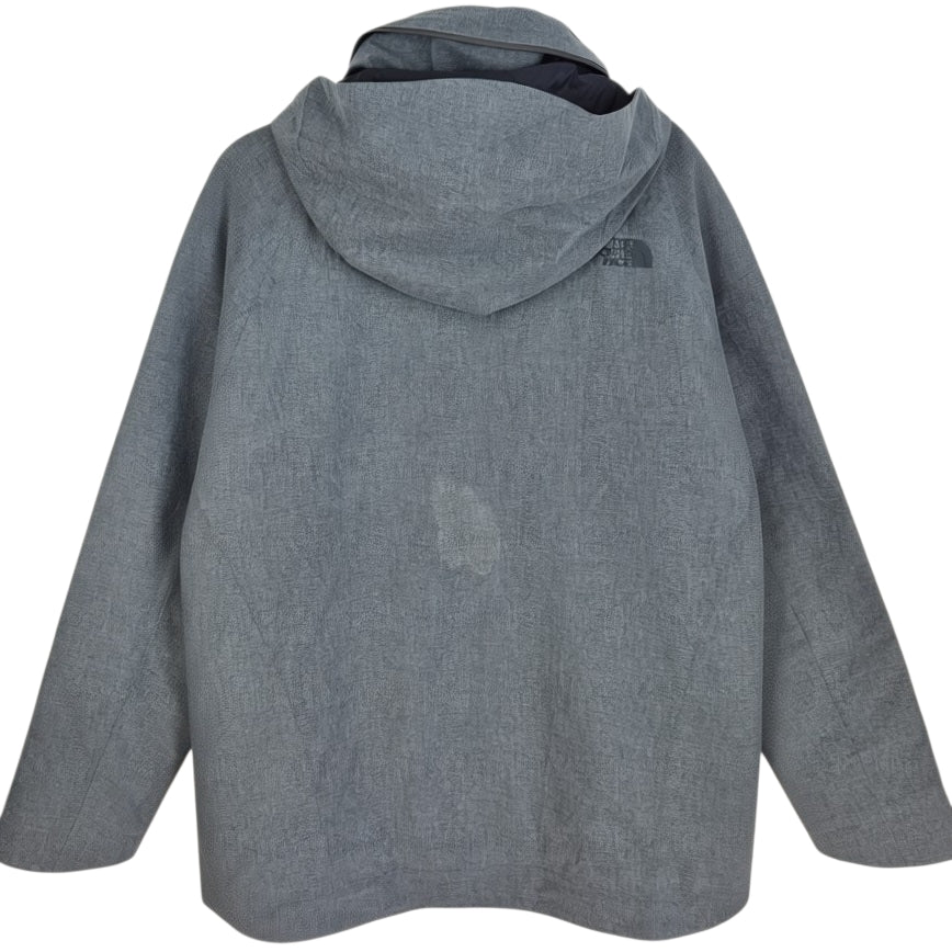 The North Face Grey Quilted Windbreaker Jacket Size L