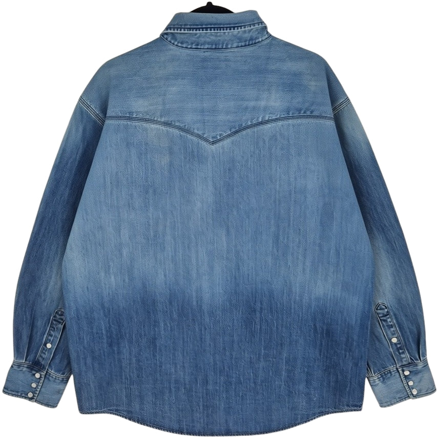 Carhartt Blue Button Denim Jacket Size XL
