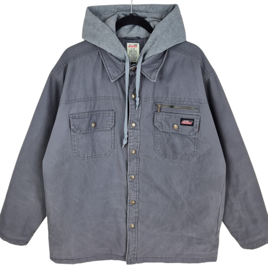 Dickies Grey Heavy Quilted Denim Jacket Size L