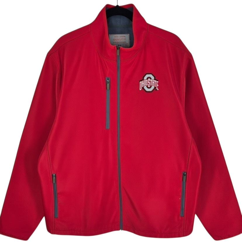 Ohio State Buckeyes Red Windbreaker Jacket Size 2XL
