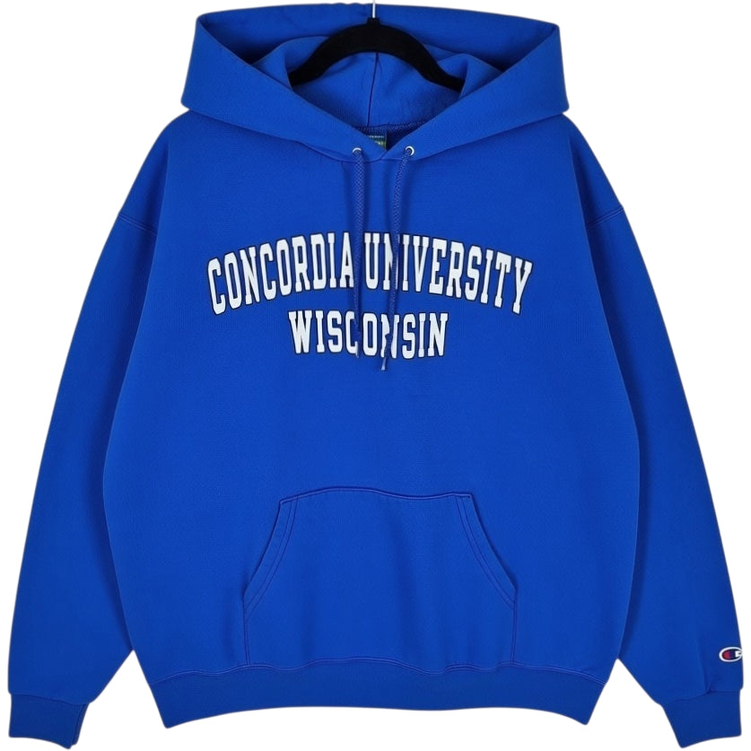 Champion Blue Concordia University Wisconsin Hoodie Size L