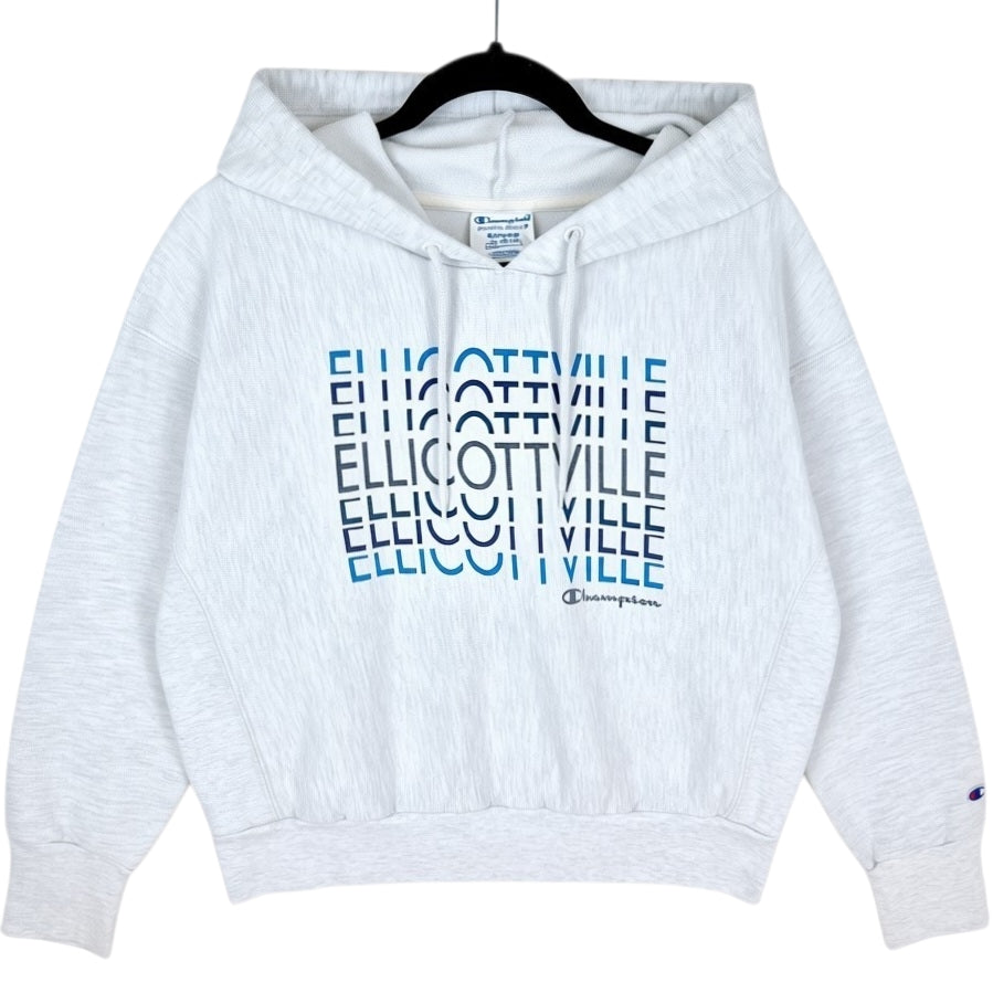 Champion Reverse Weave Ellicottville Womens Light Grey Hoodie Size M