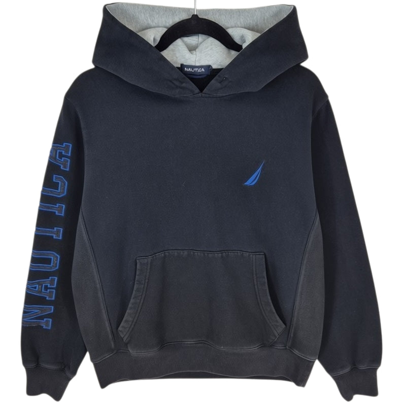 Nautica Black Embroidered Hoodie Size M