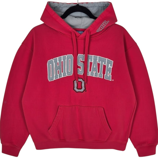 Colloseum Ohio State Buckeyes Red Embroidered Hoodie Size L