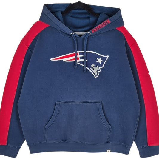 Fanatics NFL New England Patriots Dark Blue Embroidered Hoodie Size XL