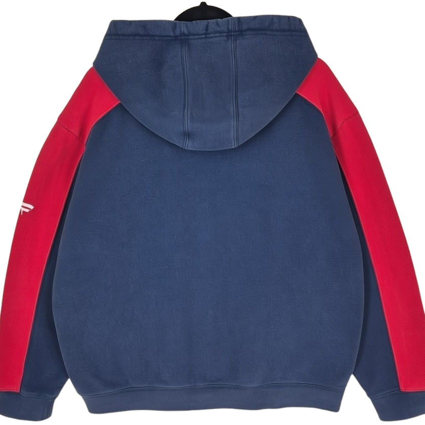 Fanatics NFL New England Patriots Dark Blue Embroidered Hoodie Size XL