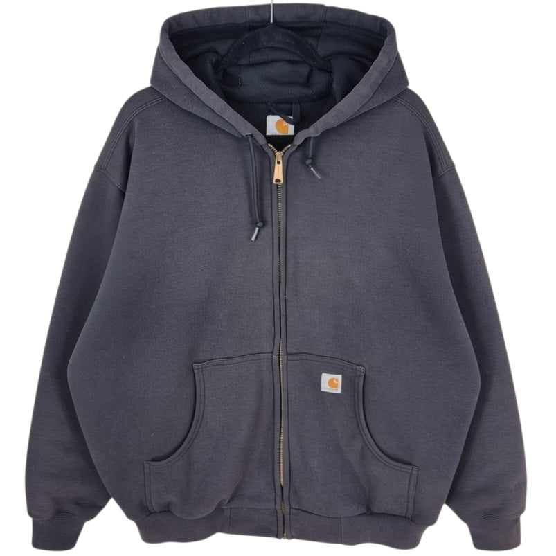 Vintage Carhartt Black Heavy Zip Hoodie Size 3XL