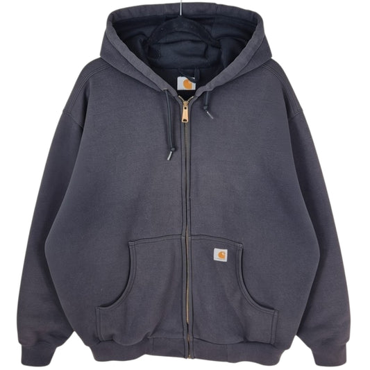 Vintage Carhartt Black Heavy Zip Hoodie Size 3XL