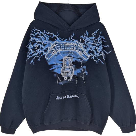 Metallica Ride The Lightning Black Hoodie Size XL