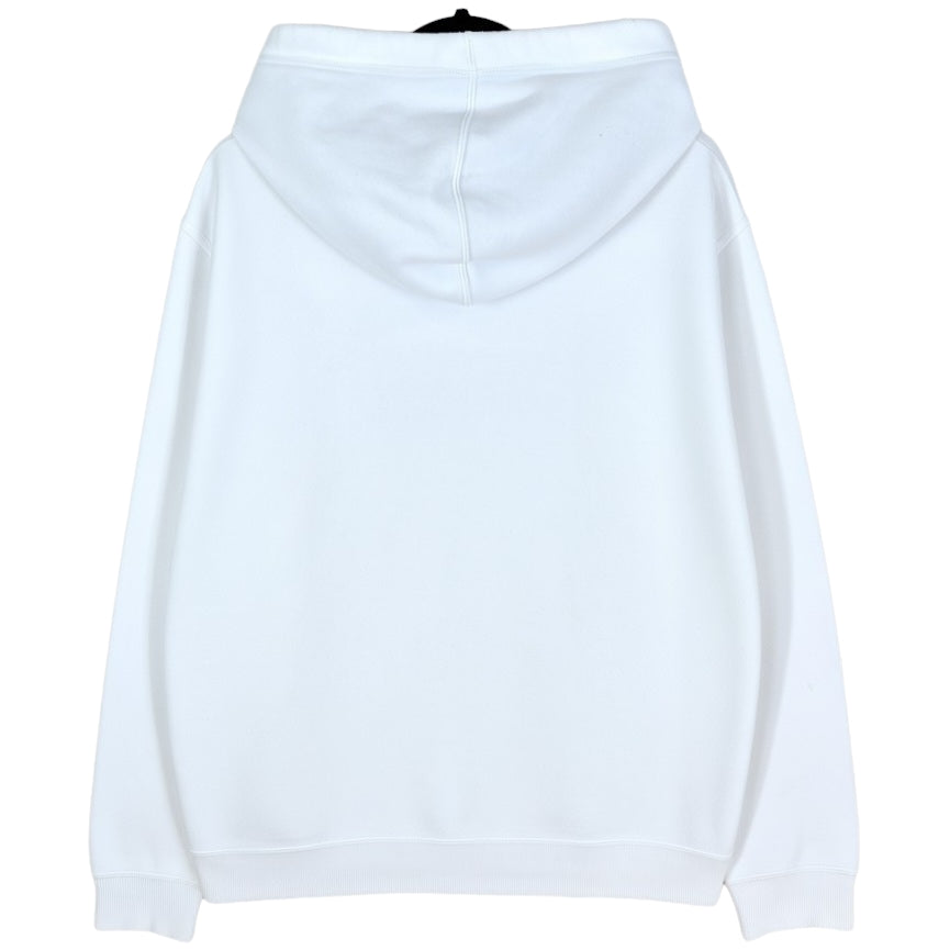 PUMA White Embroidered Hoodie Size L