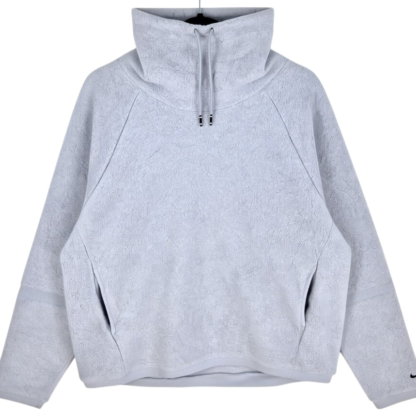 Nike Grey Fleece Turtleneck Jumper Size L