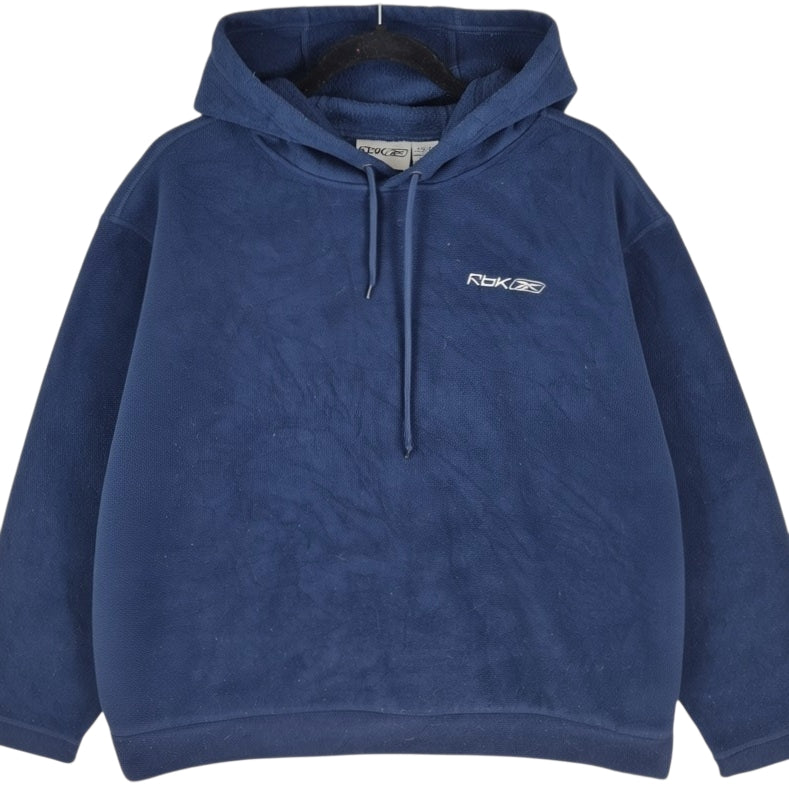 Reebok Dark Blue Fleece Hoodie Size M