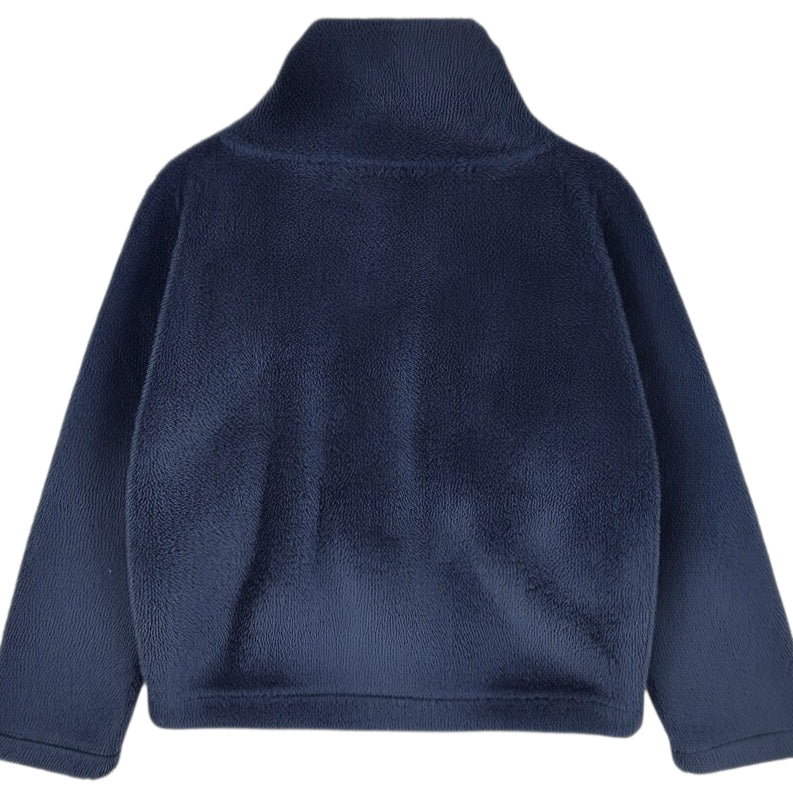 Tommy Hilfiger Womens Dark Blue Half Zip Mink Fleece Jumper Size M