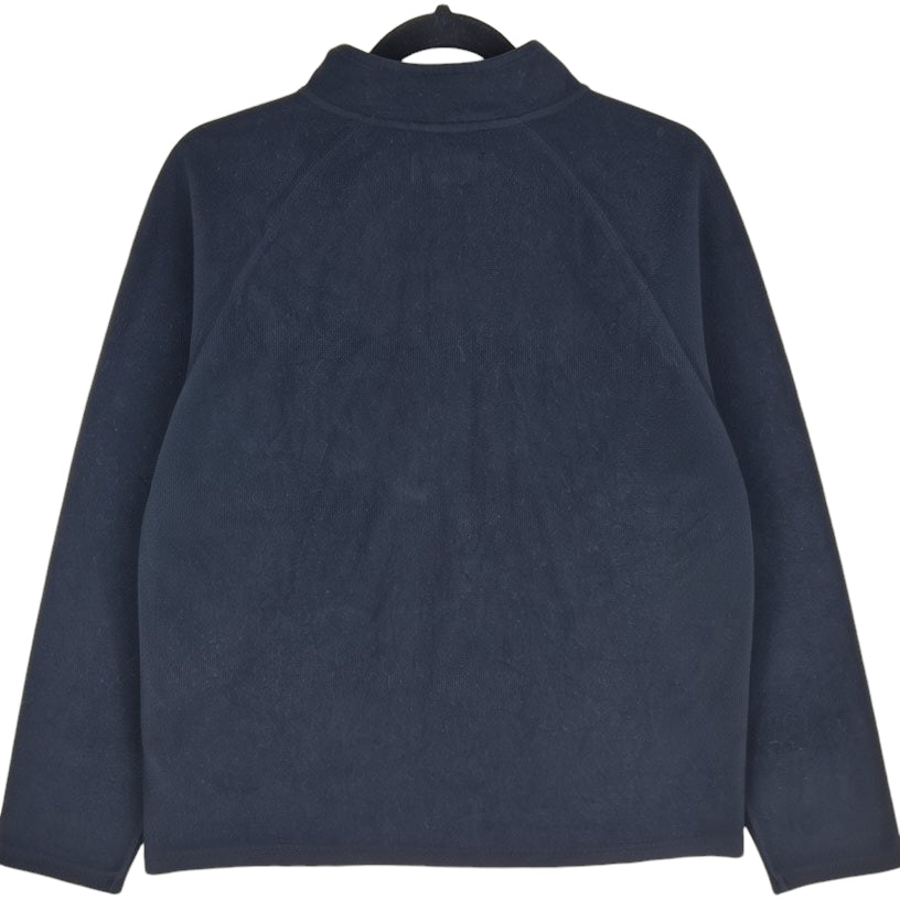 Nautica Black Quarter Zip Fleece Jumper Size L