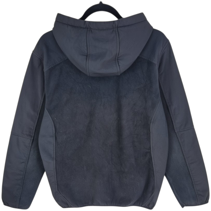 Reebok Black Hooded Fleece Zip Jumper Size M