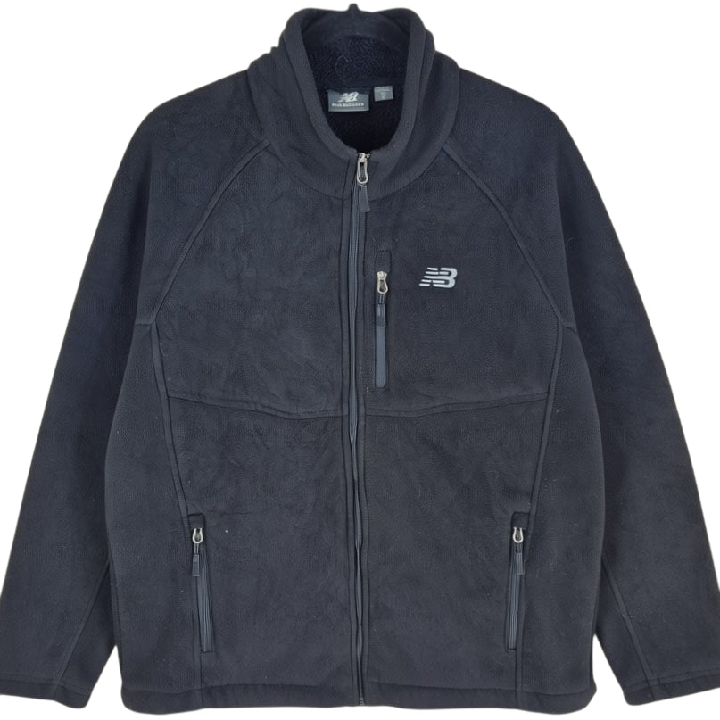 New Balance Black Fleece Zip Jumper Size M