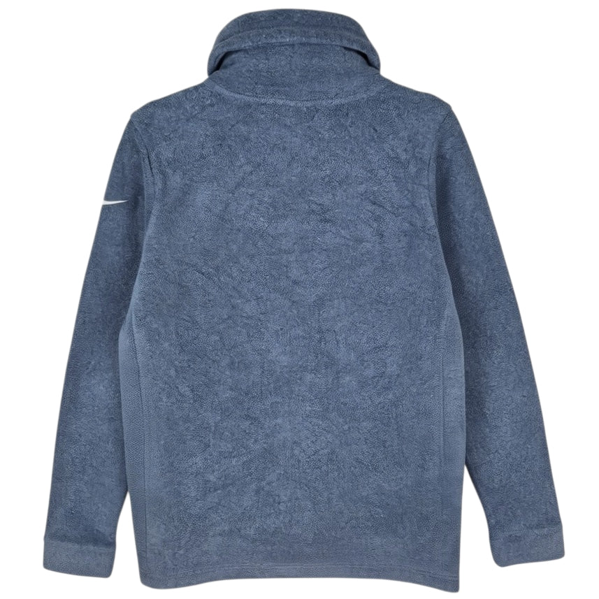 Nike Steel Blue Turtleneck Fleece Jumper Size S