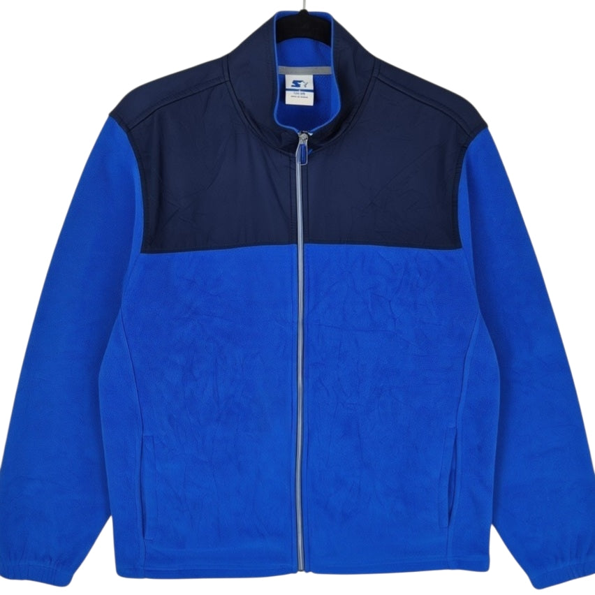 Starter Blue Fleece Zip Jumper Size M