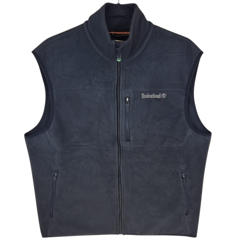 Timberland Black Fleece Vest Size M