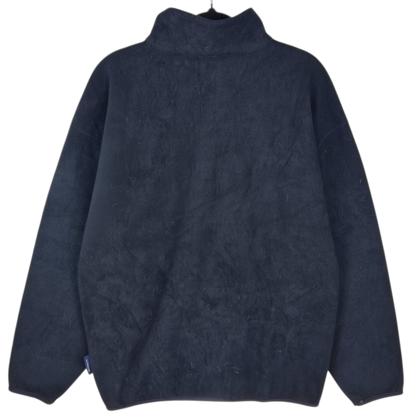 Vintage Nautica Competition 90's Black USA Made Fleece Jumper Size XL