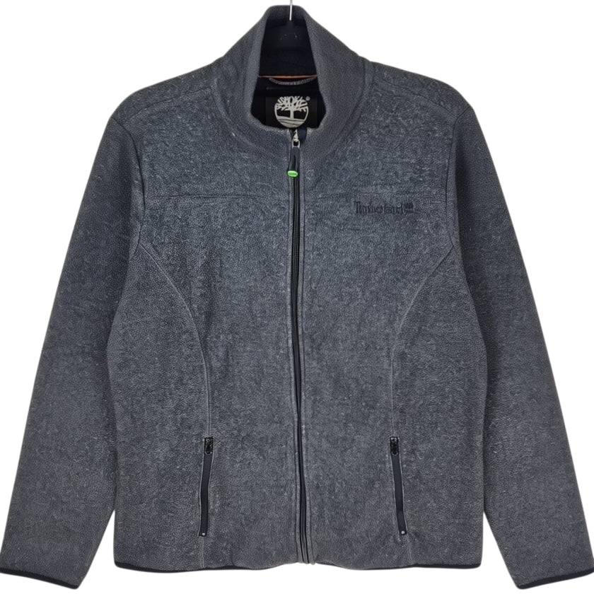 Timberland Womens Grey Fleece Zip Jumper Size M