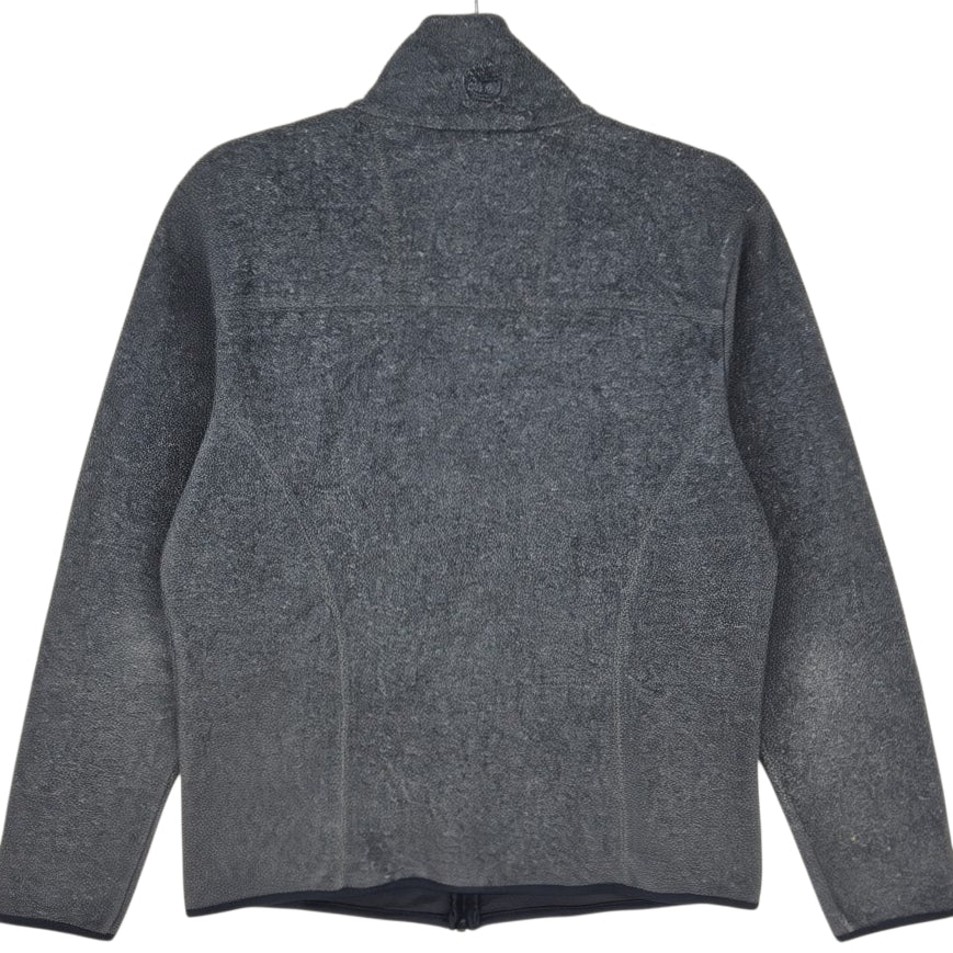 Timberland Womens Grey Fleece Zip Jumper Size M