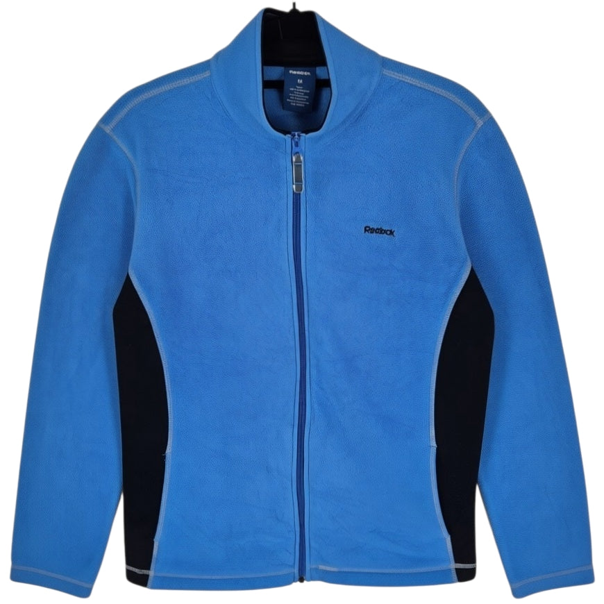 Reebok Womens Blue Fleece Zip Jumper Size M