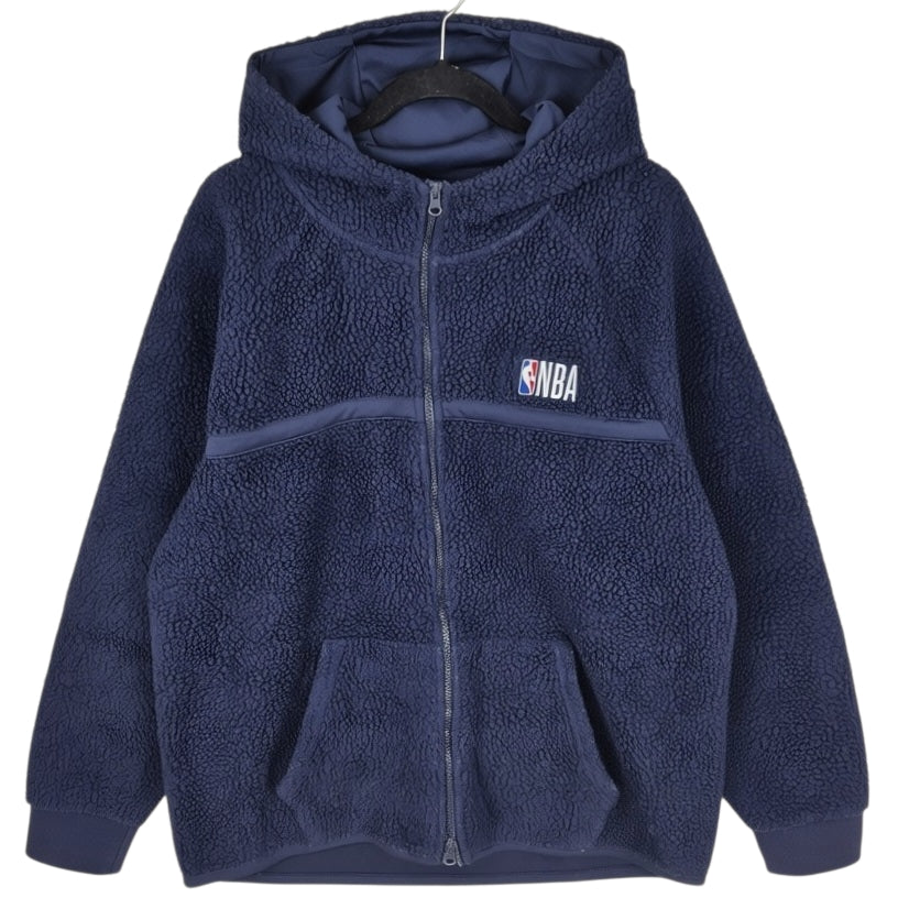 NBA Dark Blue Fleece Zip Hoodie Size XL
