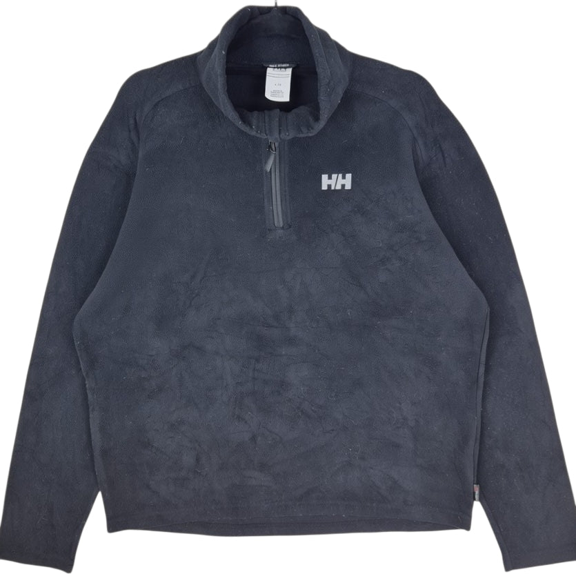 Helly Hansen Black Quarter Zip Fleece Jumper Size L