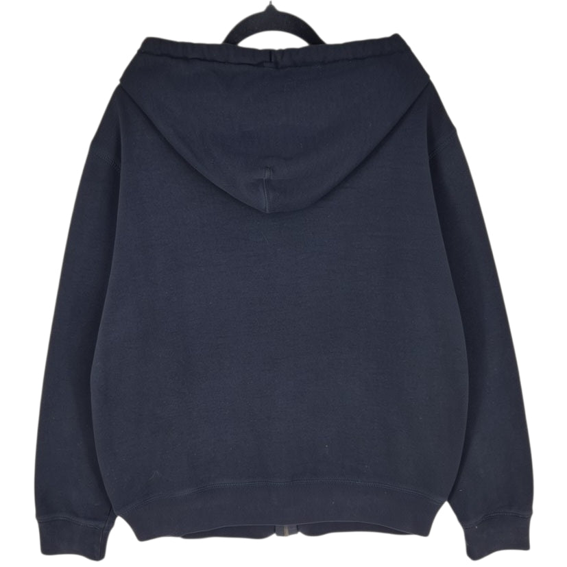 GAP Black Embroidered Zip Hoodie Size M