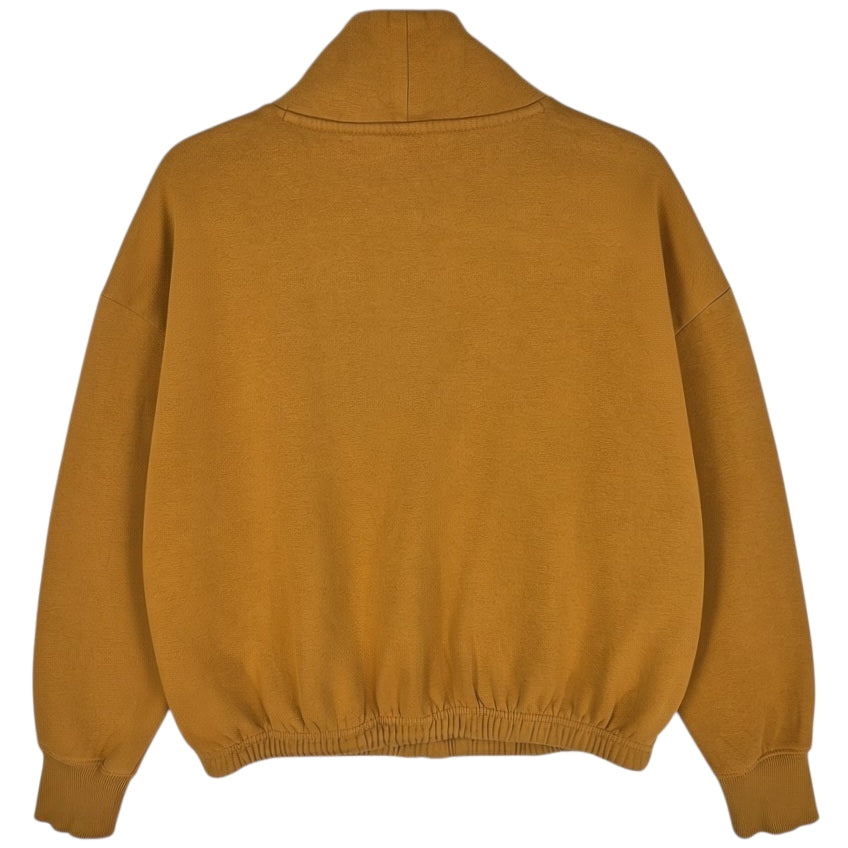 Tommy Hilfiger Womens Mustard Brown Oversized Embroidered Sweater Size XL