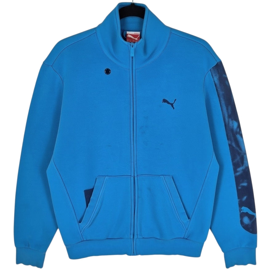 PUMA Blue Zip Sweater Size S