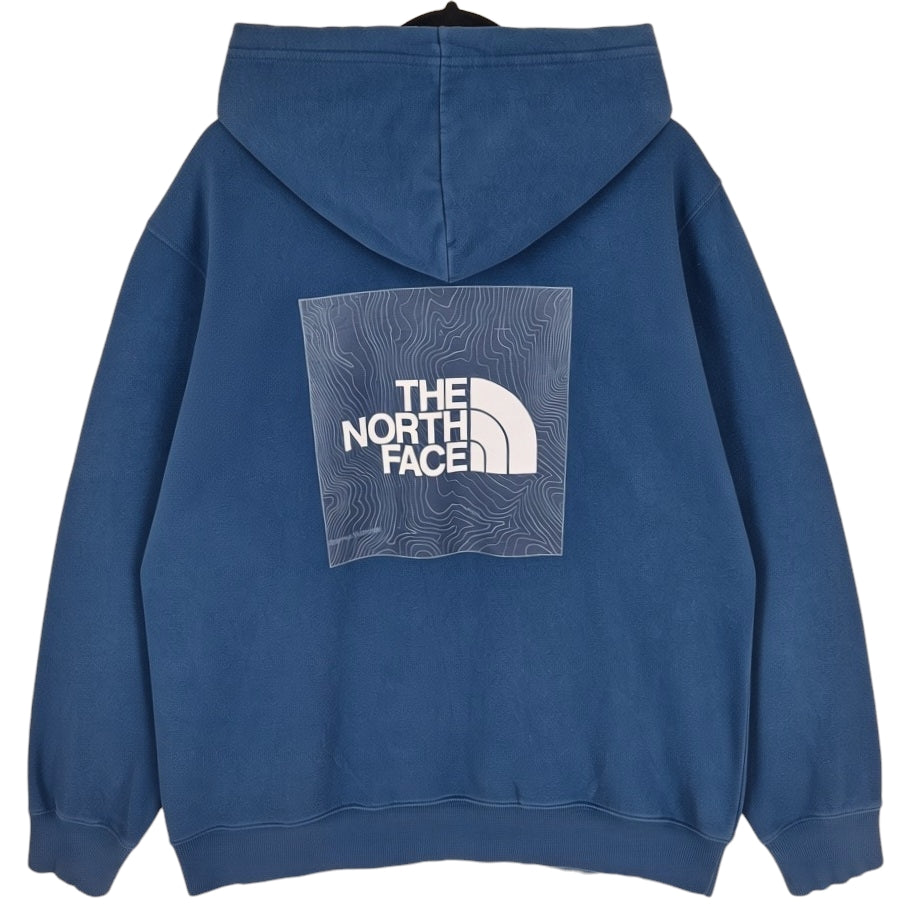 The North Face Dark Blue Back Monogram Hoodie Size XL